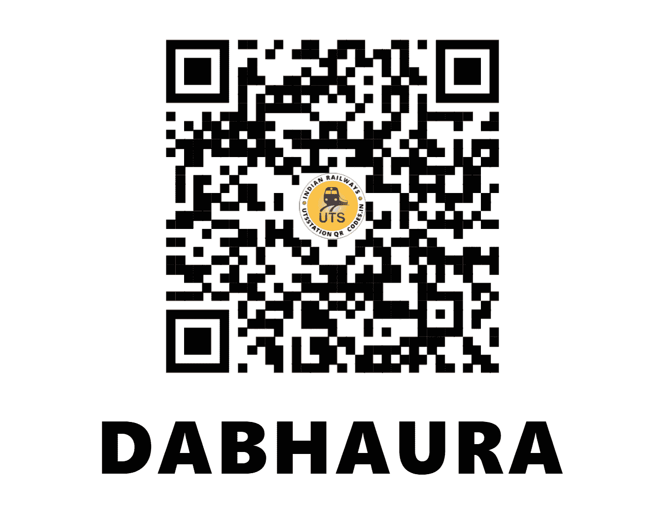 UTS QR Code for DABHAURA - DBR (NC - MADHYA PRADESH)